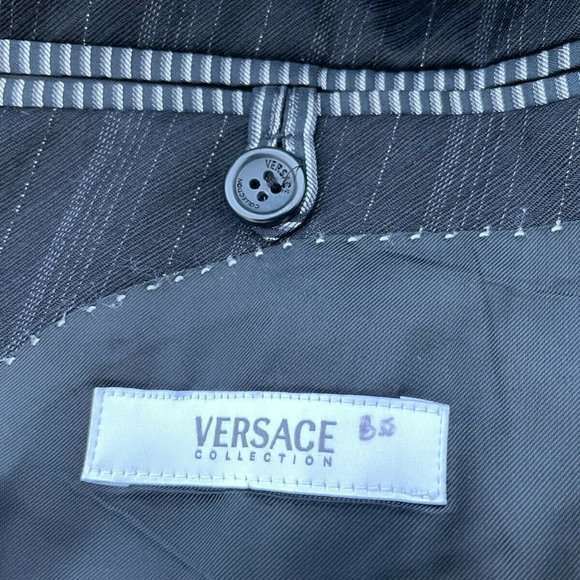 Versace Men Suits Two Piece Blazer Pant 100% Wool Suiting Size 58R Read Descr - Picture 8 of 14